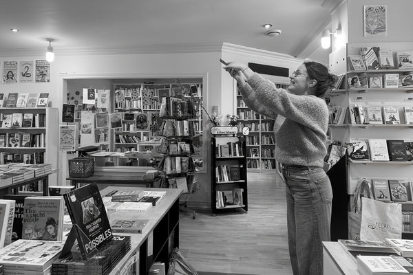 Suzanne Dufresne qui crée du contenu digital pour une librairie locale
